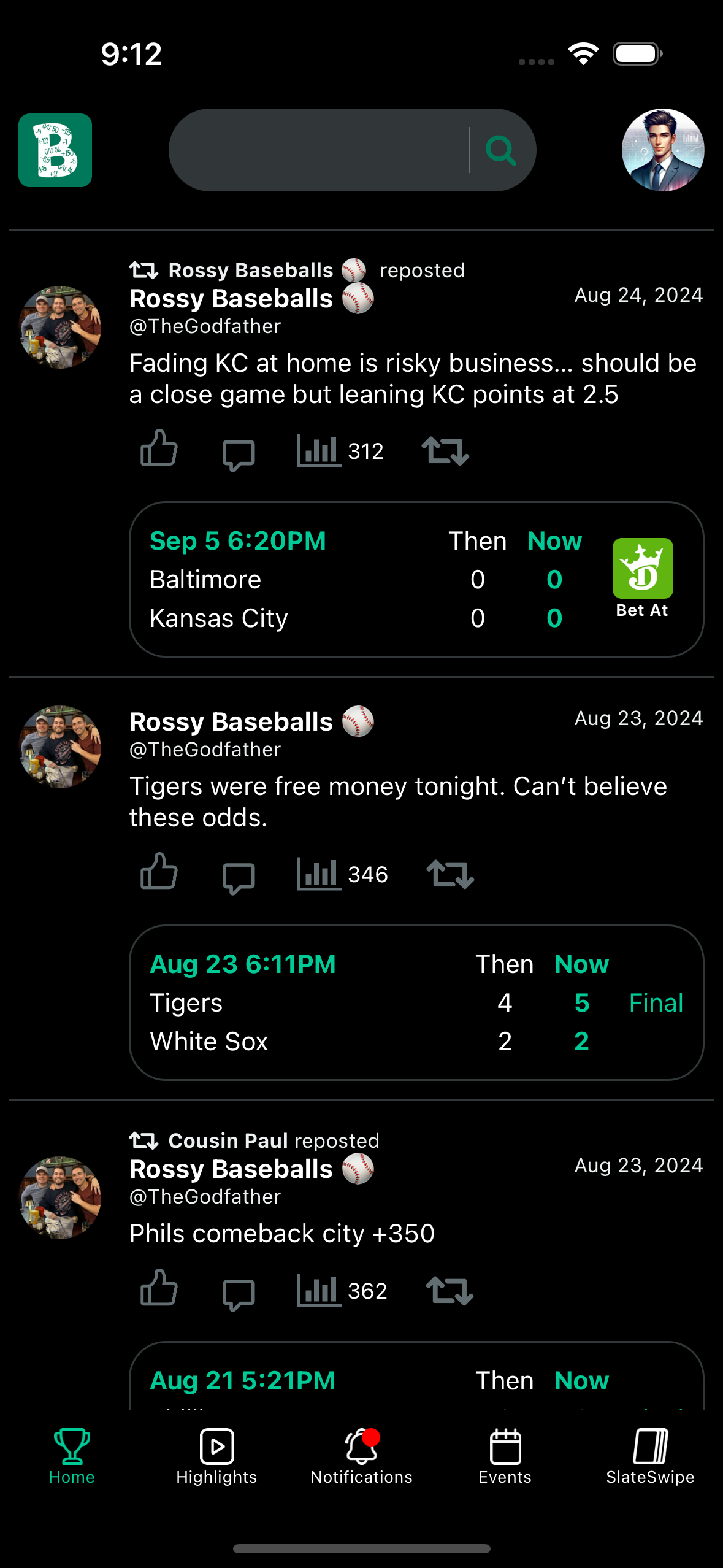 BetBoard Screenshot